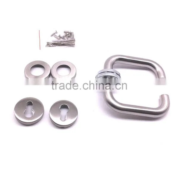 ANSI UL Fire Rated Hotel Stainless Steel Mortise Privacy Passage Door Handle Lock photo-2