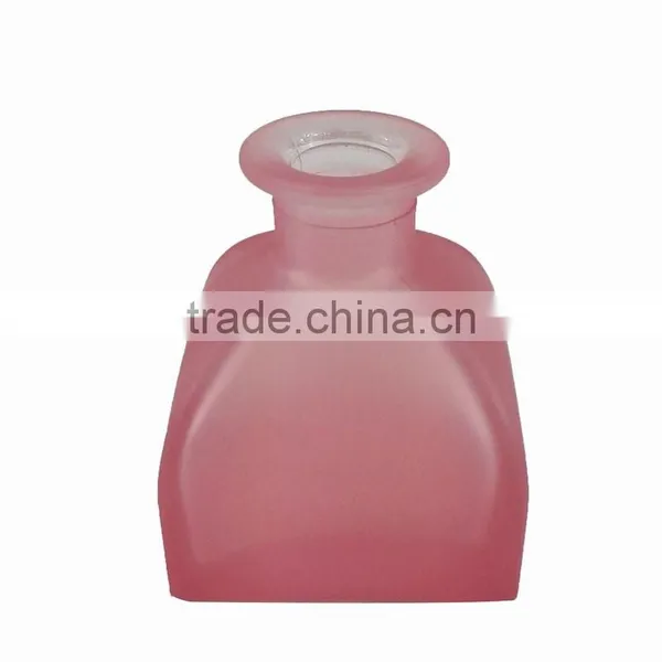 Colorful Frosted Yurt Glass Bottle for 50ml Reed Diffuser With Cork/glass Stopper photo-3