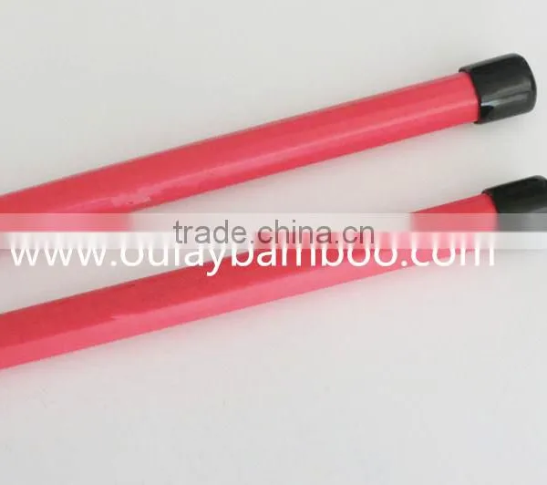 3mm Bamboo Brushsticks /drum Sticks With Colordul Rubber Tubes and Black Rubber Taps photo-4