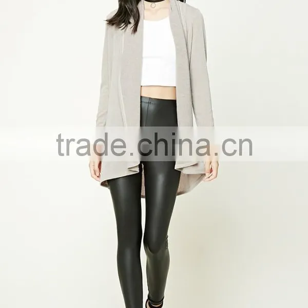 OEM Winter Women Fashion Long Sleeve Ladies Cardigan Brushed Shawl Collar Cardigan Wholesale photo-5