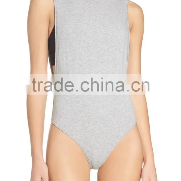Bodysuit Extenders Crewneck Sleeveless Low-cut Armholes Bodysuits Jumpsuits Yoga photo-3