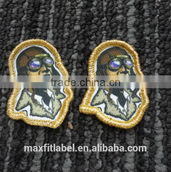 China Cheap Beautiful Custom Woven Embroidery Print Patches Label photo-2