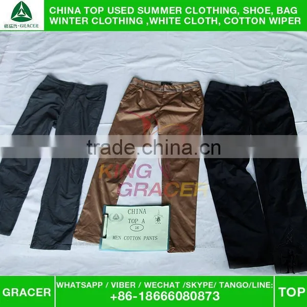 Unsorted Original Men Cotton Pants Second Hand Used Clothing photo-3