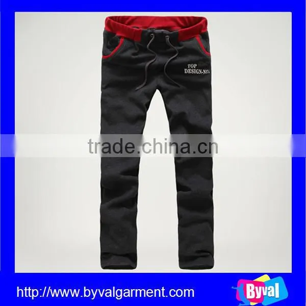 Wholsale Mens 95%Cotton 5%Spandex Custom Skinny Fitted Fleece Jogger Pants photo-4