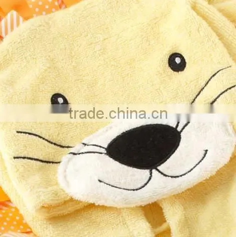 Hotsale Cotton Terry Animal Baby Bathrobe,custom Yellow Bathrobe Wholesale in China photo-2