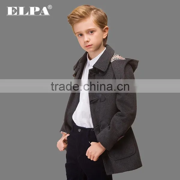 Boys High Quality Colorful Handsome Wool Coat photo-4