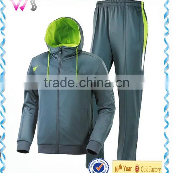 Mens Custom Color Contrast Gym 100% Fleece Tracksuit