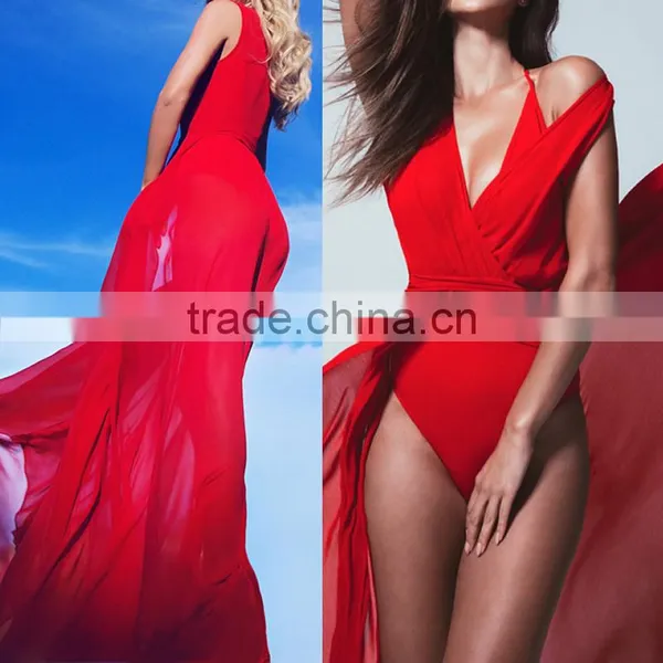 Fashion Summer Cotton Floor-length Women Beach Dress photo-3