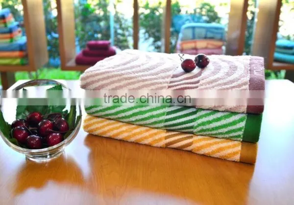 100% Cotton Jacquard Terry Towels