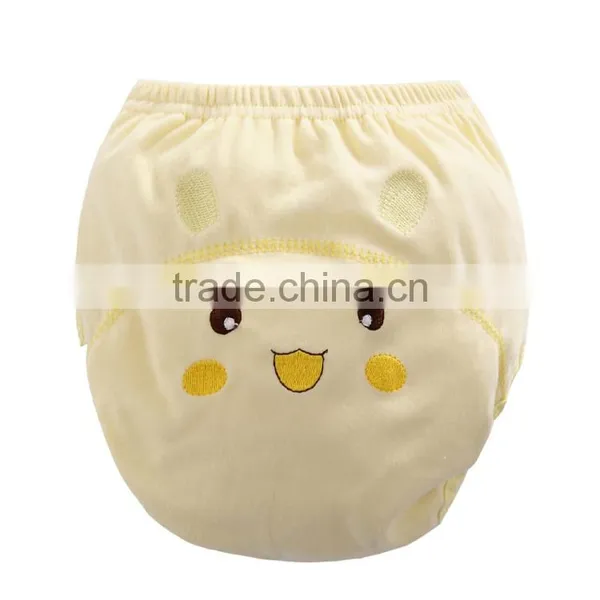 3 Layers Pikachu Style Printed Embroidered Waterproof Washable Pure Cotton Baby Diaper photo-3