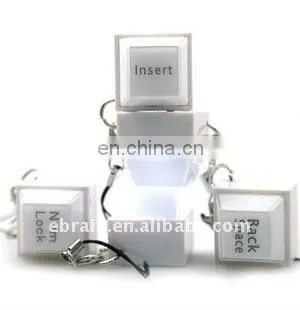 Creative LED Button Key Chain