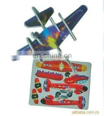 3D Diy Plate Puzzle Building Cards
