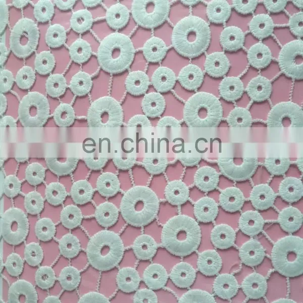 Chemical Cotton Embroidery Fabric/guipure Embroidery Lace Nigeria Lace and Lace Fabric photo-3