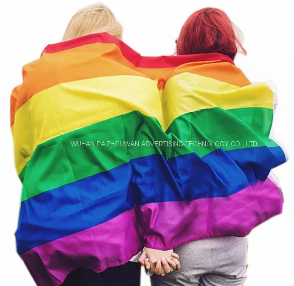 Factory Wholesale Stock Cheap 3*5ft Gay Pride LBGT Rainbow Flag photo-4