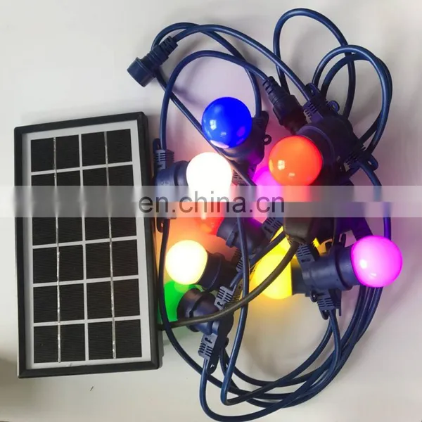 Waterproof Outdoor Christmas Light String, E26 E27 Black Solar Outdoor String Lights photo-6