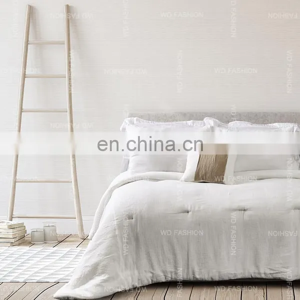 Luxury in Stock Double Layer Organic Cotton Comforter Muslin Ultra Soft Comforter Set Bedding Set With Shams photo-2