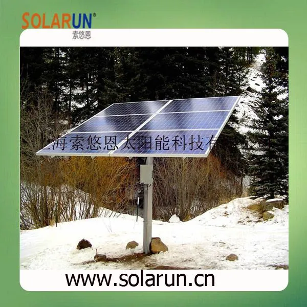 Солнечная монтажная система на столбах (Solarun Solar)
