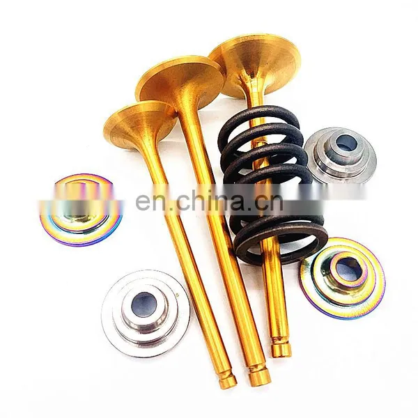 Motor Black Nitride and Chormed Engine Valves for Kawasaki Ninja ZX6 ZX6R ZX10 ZX10R Jet Black Racing All Models and All Years photo-2