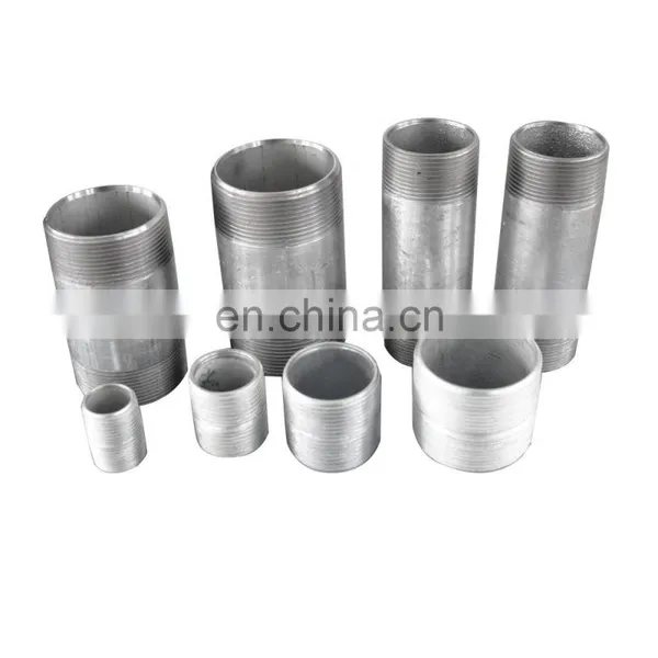 Hot Dip Galvanized Electrical Galvanized Steel Pipe Nipples List photo-4