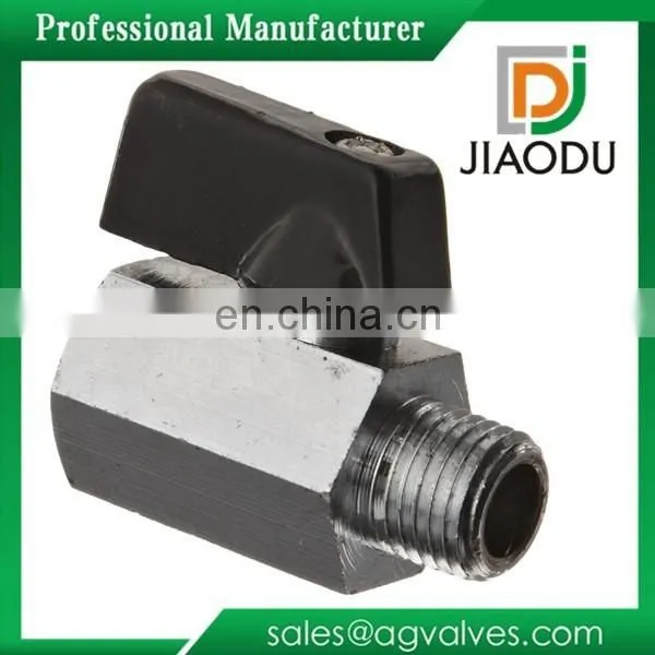1/4" Female x 1/4" Male NPT Lever Shut Off Valve Water/Air/Pneumatic/Fluid Oil and Gas Mini Brass Mini Ball Valve