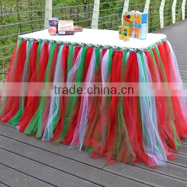 Tutu Tulle Decorations Wedding Prop Birthday Prom Party Bow Table Skirts SD103 photo-4