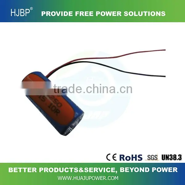 2016 Hot Sale ER10250 3.6V LiSOCl2 Non-rechargeable Lithium Primary Battery