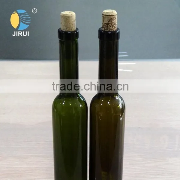 375ml Black Green Wine Bottle With Cork photo-6