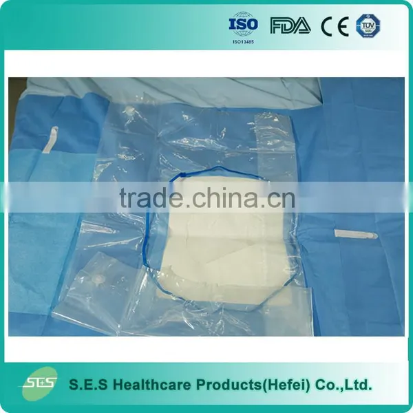 CE/ISO Approved Surgical Caesarean Drape Pack With EO Steriled photo-2
