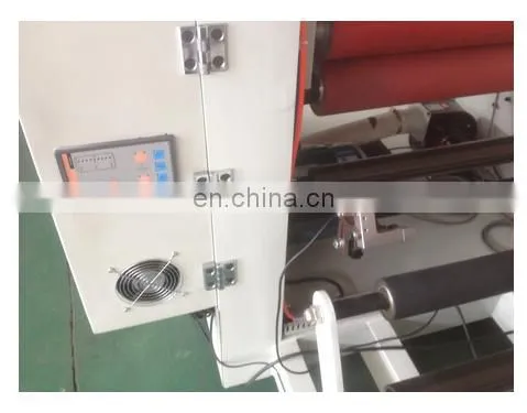 Adhesive Tape Rolls Slitting Rewinding Machine Slitting Rewinder Round Knife Cutting +/-0.10mm 80m/min 600mm 450mm 650mm photo-5