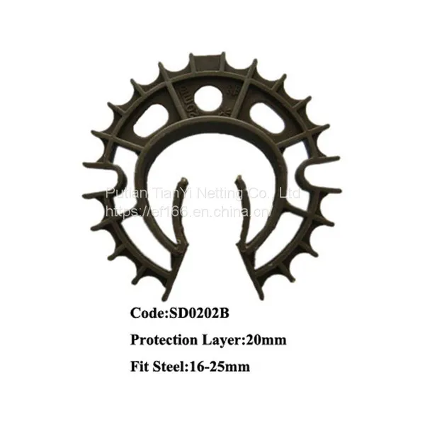 PE/PP 15-20mm Wheel Style Plastic Spacer Protective Layer of Reinforcing Steel Bar Applied in the Civil photo-4