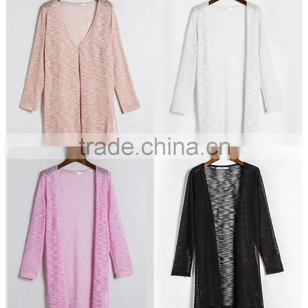 Hot Selling Summer Lady Cotton Knit Shirt Cardigan Shawl Breathable Sun Protection Clothing photo-4