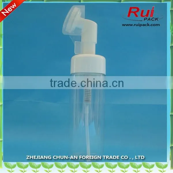 Plastic Clear Foam Bottle With Silicone Foam Pump for Personal Face Washing/ 30mm 43mm Closure Foam Pump photo-2