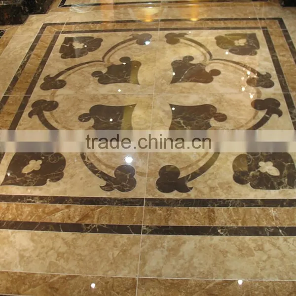 Polished Inlay Floor Waterjet Marble photo-6