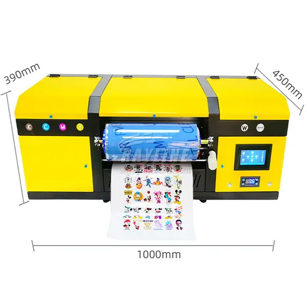Two in One UV DTF Printer Print on AB Film Sticker Making Machine for Metal Wood Glass A3 Dual Epson I608 UV DTF Printer photo-4