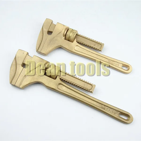 Aluminum Bronze Non-Sparking Monkey Adjustable Wrench, 58 mm Jaw Capacity, 1 Year Warranty photo-3