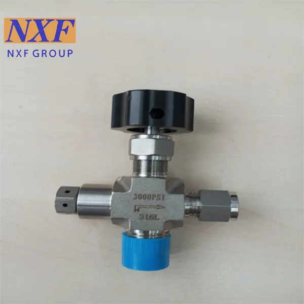 NXF UNS S31603 Stainless Steel 316L OD 1/2-10'' Pressure 3000-9000PSI High-Temperature Liquid and Gas Control Angle Valve