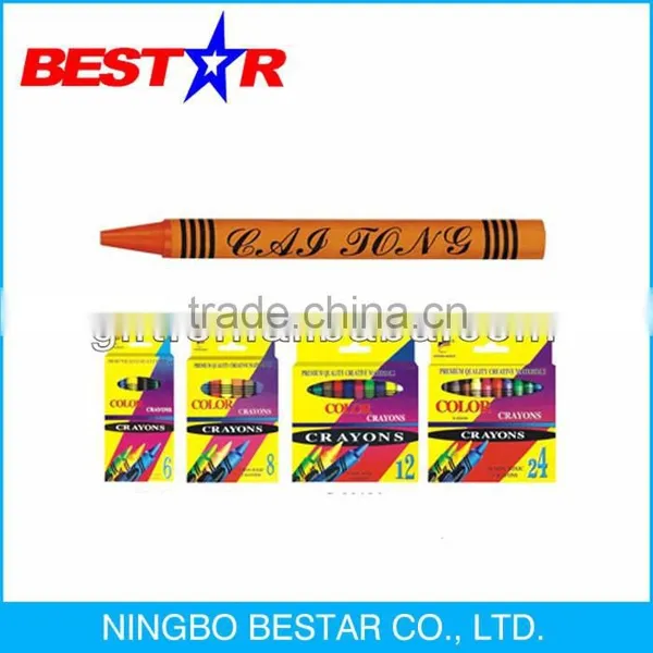 Customized High Quality Non-toxic Bright Color Wax Crayon
