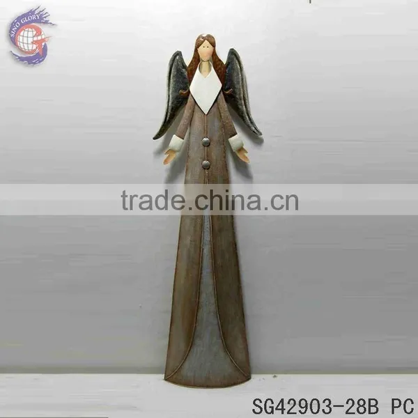 Large Angel Statues With Rusty Metal Guardian Angel Statue photo-5