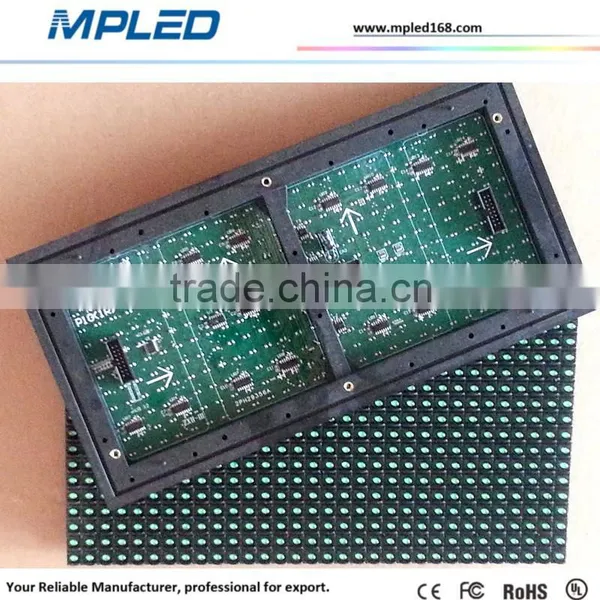 Single Yellow P10 Outdoor Green Color Led Display Semi-outdoor Advertising Quality Choice photo-2
