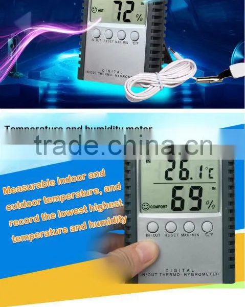 Environmental Indoor Outdoor Temperature Meter And Humidity Table photo-4
