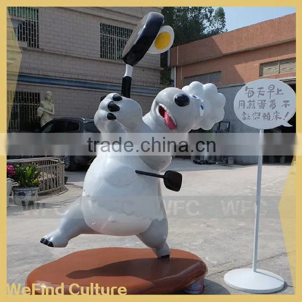 Fiberglass FRP Cartoon Statue Backkom Character Sculpture
