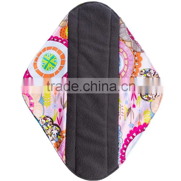 2016 New Arrival Soft Menstrual Pads Waterproof Sanitary Pads Reusable Feminine Pad photo-3