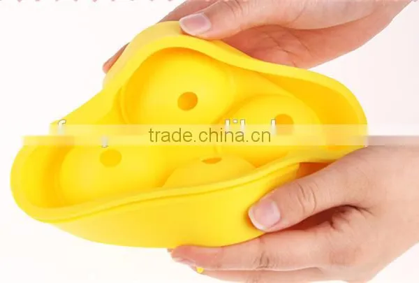 FDA&SGS 4pcs Silicone Ice Ball Mold Maker, Silicone Whiskey Ice Ball Mold Cheap Silicone Ice Ball Tray photo-5