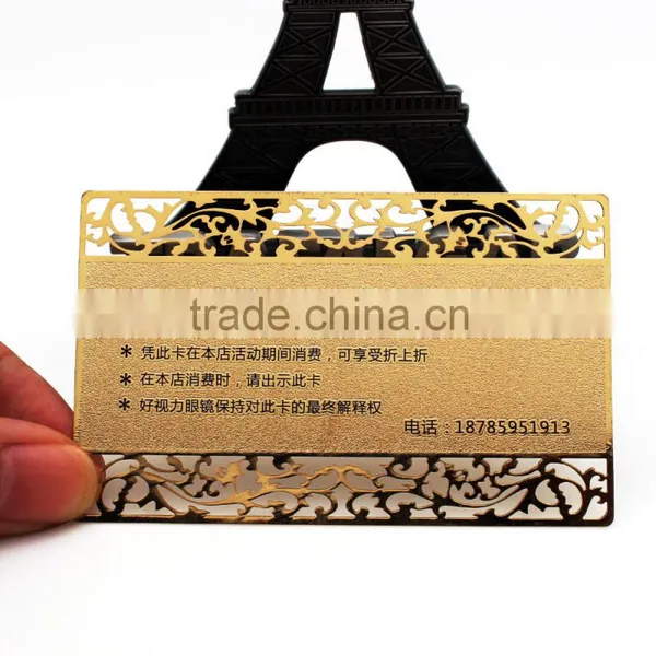 Custom Stainless Steel Etch Metal Business Card Blank