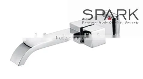 Square Chrome Brass Wall-in Lavatory Cold Tap for Public Use photo-2