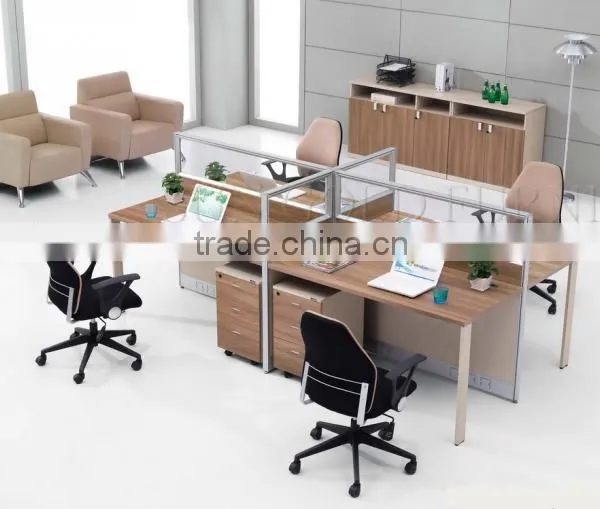 Modern Computer Table 2 Person Workstation Desk Furniture (SZ-WSB356) photo-4