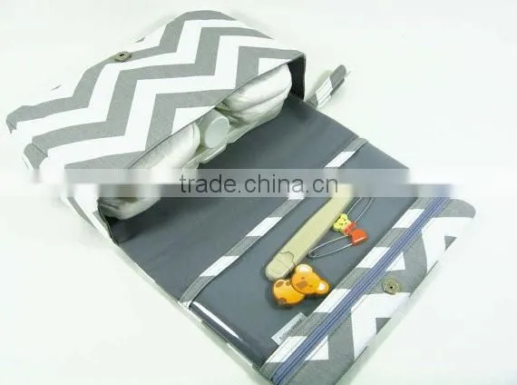 Custom Large Baby Care Chevron Fashion Diaper Bag Baby Nappy Bag Quality Choice photo-6