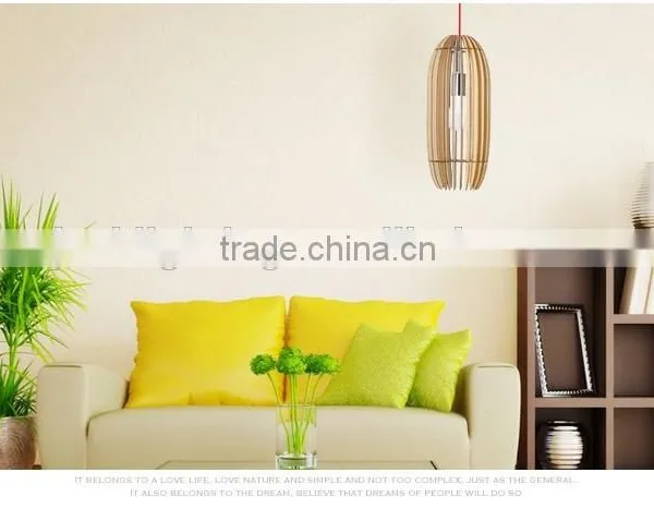 2016 New Products China Light Supplier Wholesale Cute Fancy Wood Pendant Light JK-8005B-18 LED Pendant Light photo-4