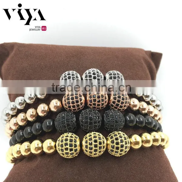 2016 Latest Fashion Mens Beaded Leather Wrap Bracelets,diy Wrap Beaded Bracelet