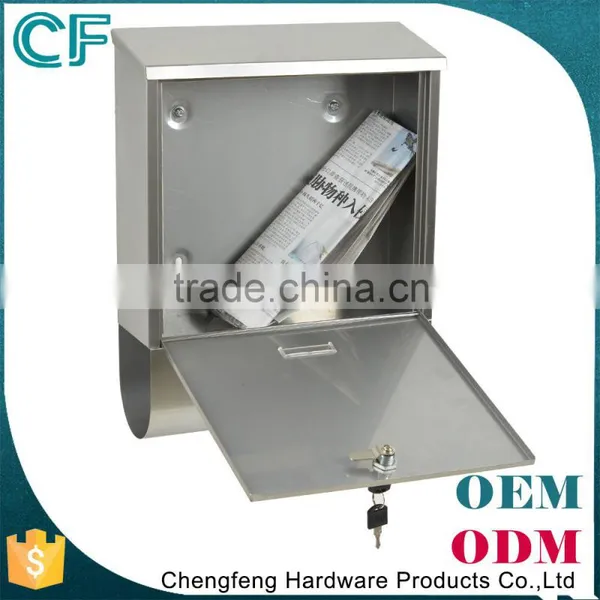 Wrought Stainless Steel Wall Mounting 304 Decorative Mailboxes With Post photo-4